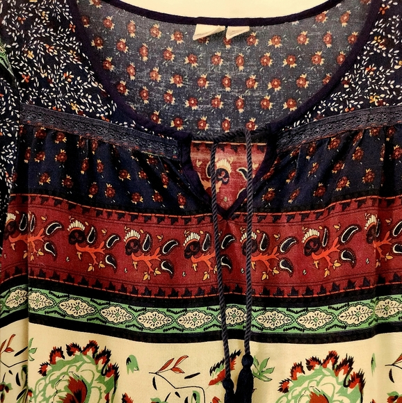 Roxy blouse, boho style, M, EUC - Picture 7 of 7